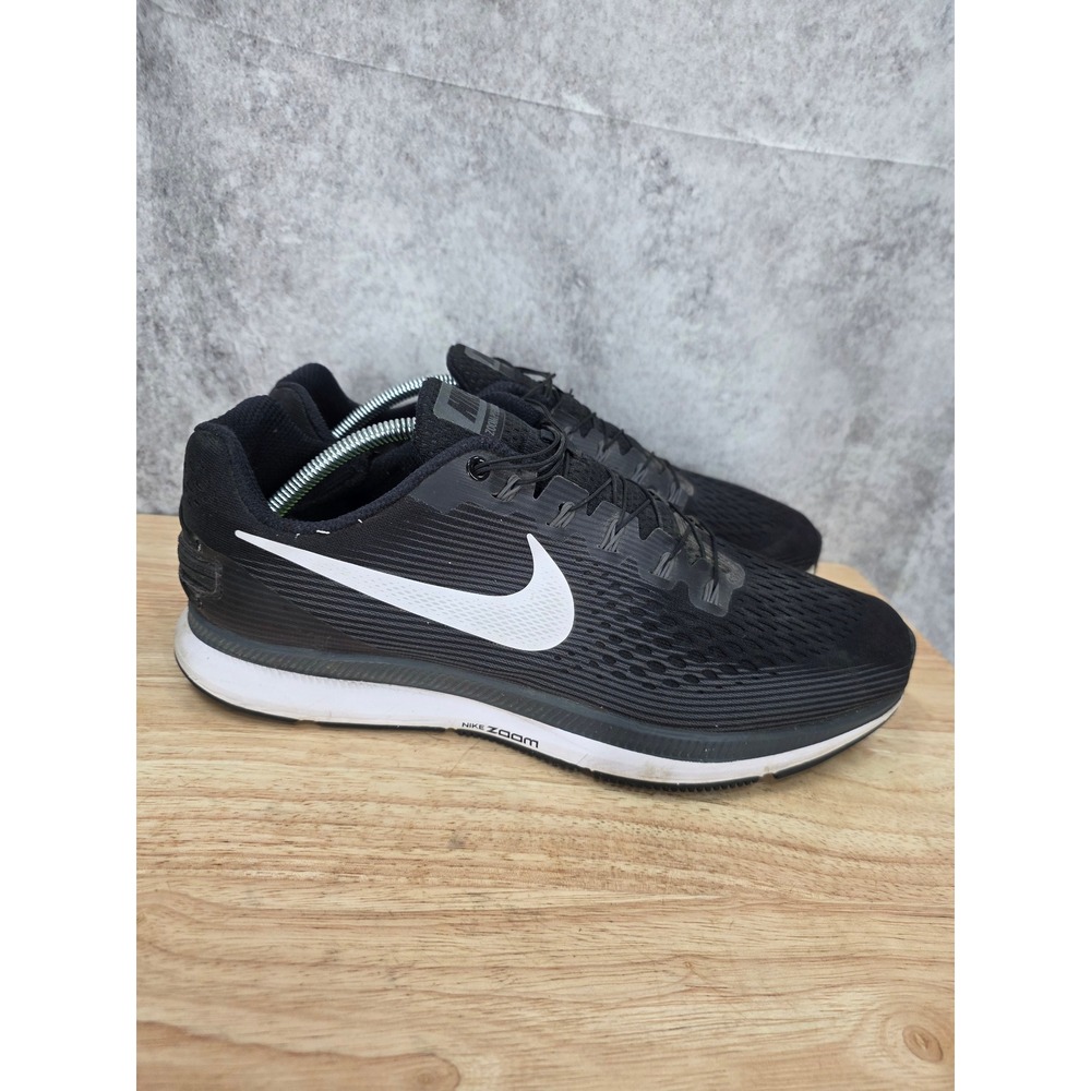 Nike Air Zoom Pegasus 34 FlyEase Running Shoes Men 11.5 Black Sneakers No Insole